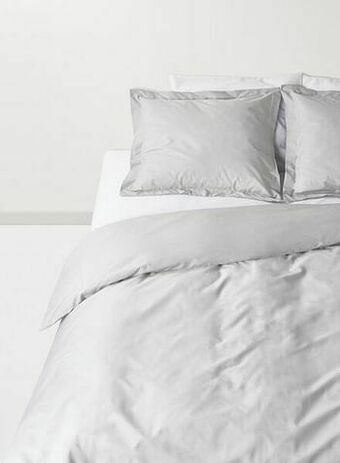 HEMA HEMA Dekbedovertrek - Hotel Katoen Percal Lichtgrijs (lichtgrijs) aanbieding