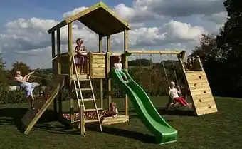 Dreamland Fox play schommel Sacramento Explorer Adventure met groene glijbaan aanbieding