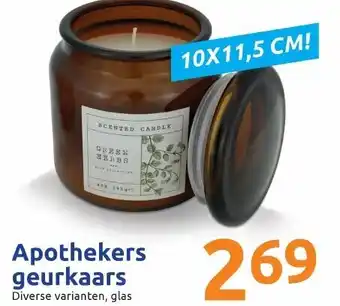 Action Apothekers geurkaars 10x11,5 cm aanbieding