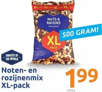 Action Noten- en rozijnenmix XL-pack 500g aanbieding