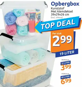 Action Opbergbox 39x29x26cm aanbieding