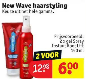 Kruidvat New wave haarstyling 150ml aanbieding