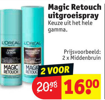 Kruidvat Magic retouch uitgroeispray aanbieding