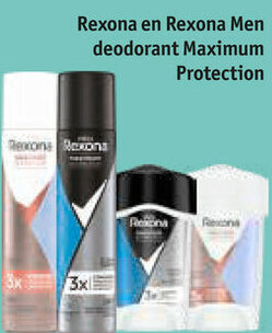 Kruidvat Rexona en rexona men deodorant maximum protection aanbieding