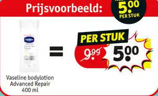 Kruidvat Vaseline bodylotion advanced repair 400ml aanbieding