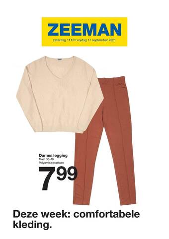 Zeeman Dames Legging aanbieding