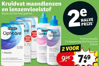 Kruidvat Kruidvat maandlenzen en lenzenvloeistof 240ml aanbieding