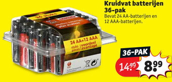 Kruidvat Kruidvat batterijen 36-pak aanbieding
