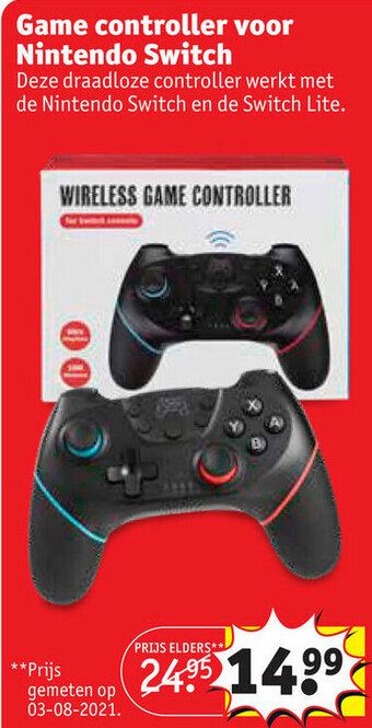 Kruidvat Game controller voor nintendo switch aanbieding