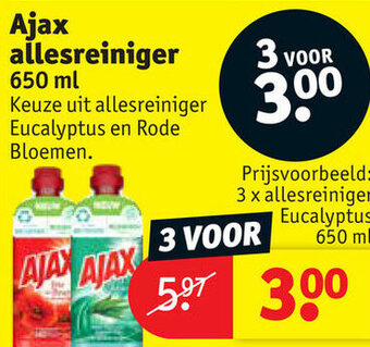 Kruidvat Ajax allesreiniger 650ml aanbieding