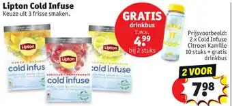 Kruidvat Lipton cold infuse aanbieding