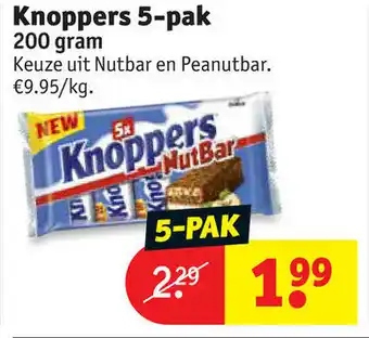 Kruidvat Knoppers 5-pak 200g aanbieding