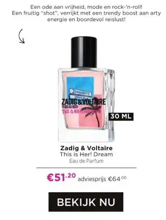 ICI PARIS XL Zadig & Voltaire This is Her! Dream 30 ML aanbieding