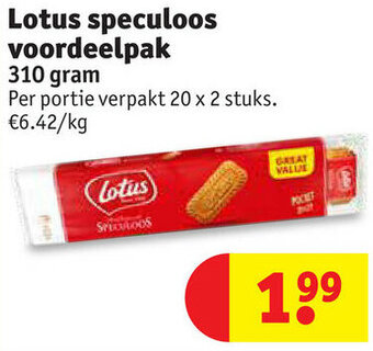 Kruidvat Lotus speculoos voordeelpak 310g aanbieding