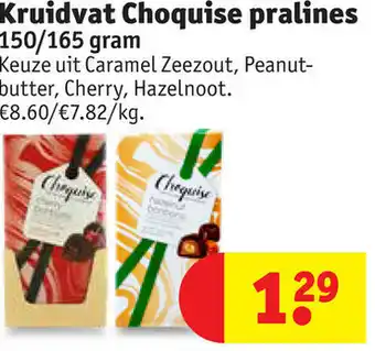 Kruidvat Kruidvat choquise pralines 165g aanbieding
