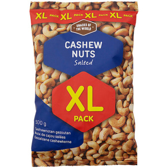 Action Snacks of the World cashewnoten XL-pack aanbieding