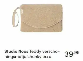 Baby & Tiener Studio noos teddy verschoningsmatje chunky ecru aanbieding