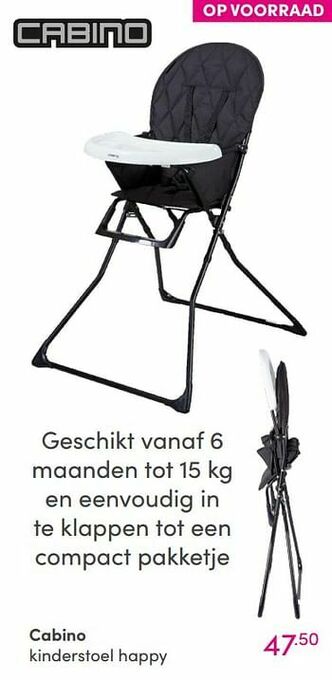 Baby & Tiener Cabino kinderstoel happy aanbieding