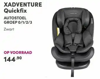 Baby & Tiener X-adventure quickfix autostoel groep 0-1-2-3 zwart aanbieding