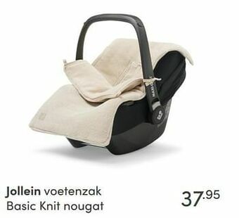 Baby & Tiener Jollein voetenzak basic knit nougat aanbieding