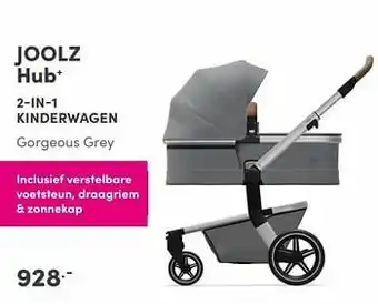 Baby & Tiener Joolz hub+ 2-in-1 kinderwagen gorgeous grey aanbieding