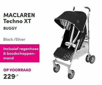 Baby & Tiener Maclaren techno xt buggy black -silver aanbieding