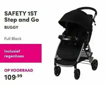Baby & Tiener Safety 1st step and go buggy full black aanbieding