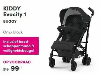 Baby & Tiener Kiddy evocity 1buggy onyx black aanbieding