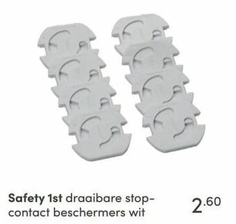 Baby & Tiener Safety 1st draaibare stopcontact beschermers wit aanbieding