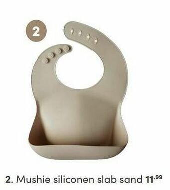 Baby & Tiener Mushie siliconen slab sand aanbieding