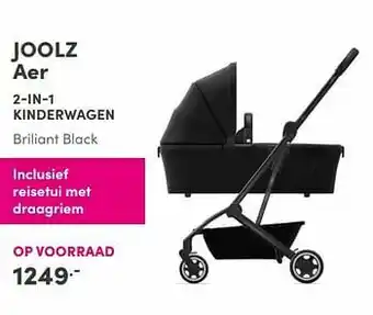 Baby & Tiener Joolz aer 2-in-1 kinderwagen briliant black aanbieding