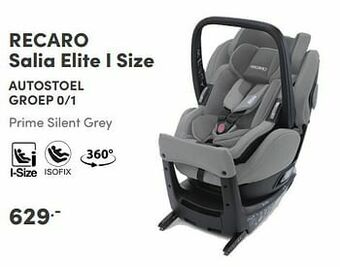 Baby & Tiener Recaro salia elite i size autostoel groep 0-1 prime silent grey aanbieding