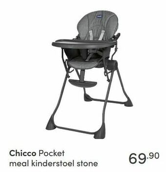 Baby & Tiener Chicco pocket meal kinderstoel stone aanbieding