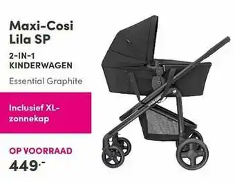 Baby & Tiener Maxi-cosi lila sp 2-in-1 kinderwagen essential graphite aanbieding