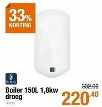 Cevo Van marcke boiler 1,8kw droog aanbieding