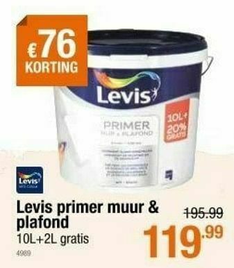 Cevo Levis primer muur + plafond aanbieding