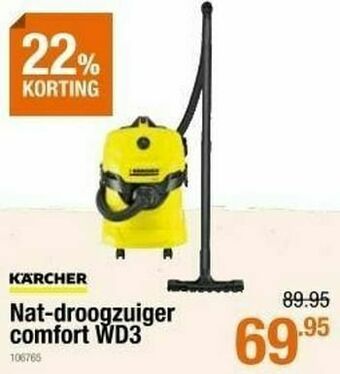 Cevo Kärcher nat-droogzuiger comfort wd3 aanbieding