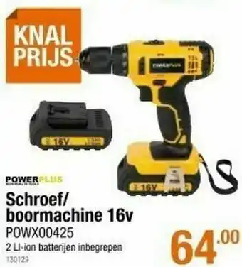 Cevo Powerplus schroef- boormachine 16v powx00425 aanbieding