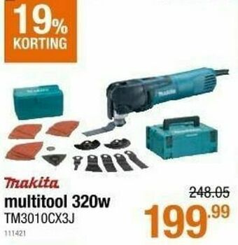 Cevo Makita multitool tm3010cx3j aanbieding