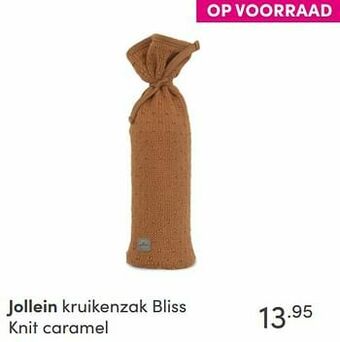 Baby & Tiener Jollein kruikenzak bliss knit caramel aanbieding