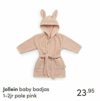 Baby & Tiener Jollein baby badjas pale pink aanbieding