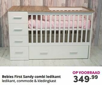 Baby & Tiener Bebies first sandy combi ledikant aanbieding