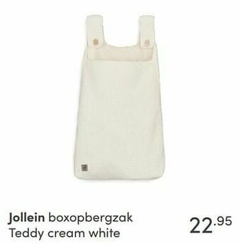 Baby & Tiener Jollein boxopbergzak teddy cream white aanbieding