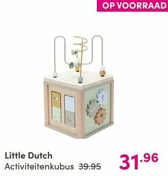 Baby & Tiener Little dutch activiteitenkubus aanbieding