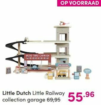 Baby & Tiener Little dutch little railway collection garage aanbieding