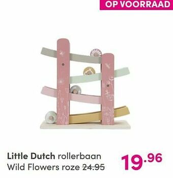 Baby & Tiener Little dutch rollerbaan wild flowers roze aanbieding