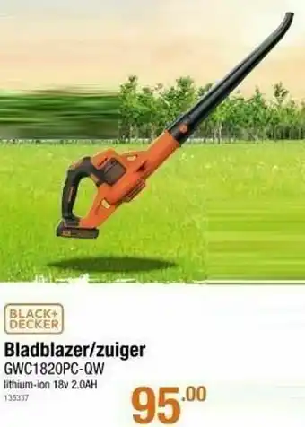 Cevo Black + decker bladblazer-zuiger gwc1820pc-qw aanbieding