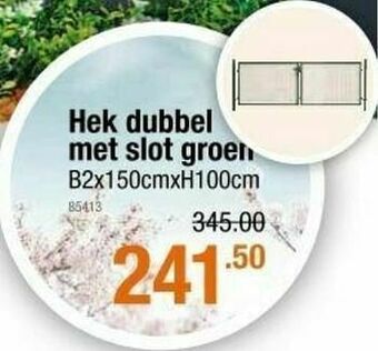 Cevo Hek dubbel met slot aanbieding