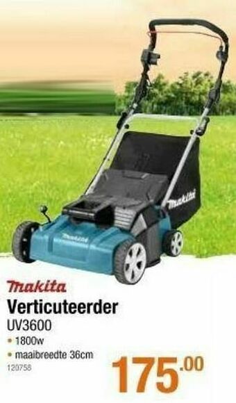 Cevo Makita verticuteerder uv3600 aanbieding