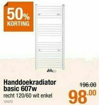 Cevo Handdoekradiator basic aanbieding